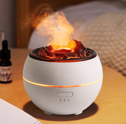 Flame Aroma Diffuser – Elegant Aromatherapy Humidifier for Home & Office