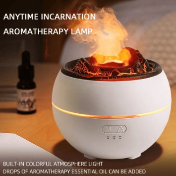 Flame Aroma Diffuser – Elegant Aromatherapy Humidifier for Home & Office