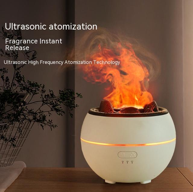 Flame Aroma Diffuser – Elegant Aromatherapy Humidifier for Home & Office