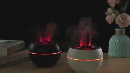 Flame Aroma Diffuser – Elegant Aromatherapy Humidifier for Home & Office